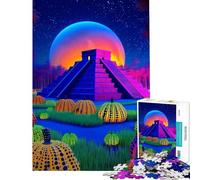 Jigsaw Puzzles1000 Pieces Surreal Pyramid Pumpkin Patch Jigsaw for Adults Hands-on Game Presents for Women Gifts for Friends And Family (Size 38x52cm)