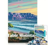 Jigsaw Puzzles1000 Pieces Table Mountain South Africa Hands-on Game Fun at Home Activities Suitable for Desktop Decoration 50x75cm