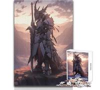 Jigsaw Puzzles1000 Pieces The Last Warrior Great for Cozy Indoor Downtime Durable Precision Interlock Play Toy Size 38x26cm
