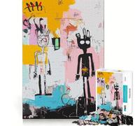 Jigsaw Puzzles1000 Pieces Twins Abstract Art Figures Premium Cut Play Mind Exercise Toy Peace Fun Time Birthday Fun Gift(38x26cm)