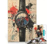 Jigsaw Puzzles1000 Pieces What Time Is It Hands-on Game Fun at Home Activities Suitable for Desktop Decoration 50x75cm