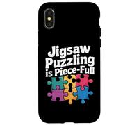 Jigsaw Puzzling Is Piece Full Puzzle Lover Hobby Case for iPhone X/XS