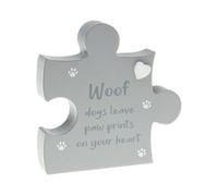 Jigsaw Sentiment Plaque - Woof