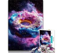 Jigsaw Smoke Donut Jigsaws Puzzles 1000 Pieces for Teenagers Gifts,Fun Activity for Home, Rainy Days Toys, Birthday Gifts (26x38cm)