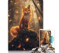 Jigsaw Spirit Fox Jigsaws Puzzles 1000 Pieces for Adults Gifts,for Educational Game Challenge Toy Unique Home Decor And Gifts 26x38cm