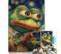 Jigsaw starry sky Night Sky Frog 1000 Pieces Jigsaw Puzzle For Adults Teens,Toys Educational Games Stress Relieving Unique Home Decor And Gifts (50x75cm)