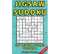 Jigsaw Sudoku: 200 Medium Jigsaw Sudoku Puzzles Volume 2