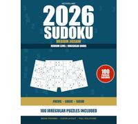 Jigsaw Sudoku Puzzle Book for Adults: 100 Medium Irregular Sudoku Puzzles with Solutions: 100 Medium Irregular Sudoku Puzzles with Solutions | One ... (Jigsaw Sudoku for Beginners Large Print)