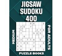 Jigsaw Sudoku Puzzle Books for Adults: 400 Puzzles - Medium Challenging Irregular Shapes Loco Sudoku with Solutions.