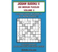Jigsaw Sudoku X: 200 Medium Jigsaw Sudoku X Puzzles Volume 3