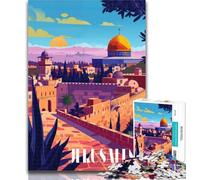 Jigsaw Sunset in Jerusalem Jigsaw Puzzles for Teenagers 1000,Learning Educational Toys Family Games Enhance Love between Couples 75x50cm