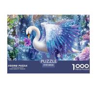 Jigsaw Swan 1000 Pieces Challenge Toy for Adults,Fairy Tale Style Impossible Jigsaw Puzzles 1000 Piece Educational Game for Adults Or Families 38x26cm/1000pcs