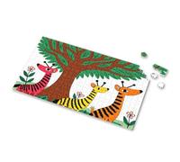 Jigsaw Three Colorful Giraffes Under A Tree. Picture Puzzle Spot It Game For Kids Games For Kids 8-12(1000PCS)