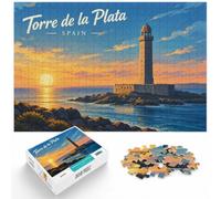 Jigsaw Torre De La Plata, Spain 1000pcs (38x26cm) Adult Puzzle | For a classic tabletop challenge, this adult jigsaw puzzle with 1000 pieces fits quiet evenings and weekends.