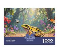 Jigsaw Tree Frog 1000 Pieces Challenge Toy for Adults,Rainforest Ecology Impossible Jigsaw Puzzles 1000 Piece Educational Game for Adults Or Families 70x50cm/1000pcs