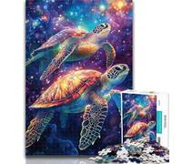 Jigsaw Turtle on The Seabed 1000 Piece Jigsaw Puzzles for Adults & Teens,Learning Educational Toy for Is Ideal As A Gift for The Whole Family 50x75cm
