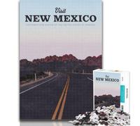 Jigsaw Visit New Mexico Jigsaw Puzzles for Adults 1000,Toys Educational Games Stress Relieving Unique Home Decor And Gifts 26x38cm