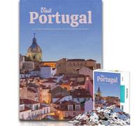 Jigsaw Visit Portugal Jigsaw Puzzles 1000 Pieces for Adults Teens,is Ideal As A Gift for The Whole Family Suitable for And 14 26x38cm