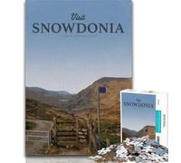 Jigsaw Visit Snowdonia Jigsaw Puzzles for Teenagers 1000,Learning Educational Toys Family Games Enhance Love between Couples 26x38cm