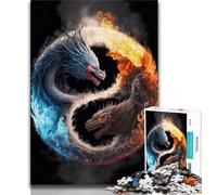 Jigsaw Yin And Yang 1000 Pieces Jigsaw Puzzle For Adults Teens,Toys Educational Games Stress Relieving Unique Home Decor And Gifts (50x75cm)