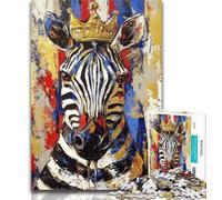 Jigsaw Zebra Art Jigsaws Puzzles 1000 Pieces for Adults Gifts,Birthday Gift Idea for Adults, Family Game And Hobby 26x38cm