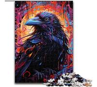 JigsawPuzzle 1000 Pieces for Adults A Colourful Crow cardboard Jigsaw Puzzles for Adults size 38x26cm Family Game Night Fun, DIY Decorative Artwork