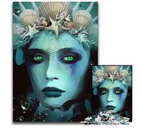 JigsawPuzzle 1000 Pieces for Adults A Scary Woman Wooden Puzzles for Birthdays Holidays Best for Christmas 1000 PCS(75x50cm)