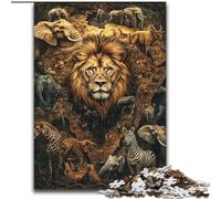 JigsawPuzzle 1000 Pieces for Adults African Animal World Jigsaw Interactive Family Game, Ideal, Family Activity Game 50X75CM
