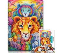 JigsawPuzzle 1000 Pieces for Adults African Animals,Decompressing Intellectual Educational Toy Is Ideal As Gifts for The Whole Family 75x50cm