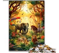 JigsawPuzzle 1000 Pieces for Adults African Animals Jigsaw Family Interactive Game, Ideal for Teenagers, Brain Teaser Gift (size : 26x38cm)