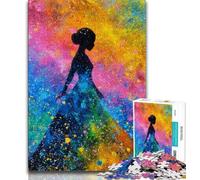 JigsawPuzzle 1000 Pieces for Adults African Woman,Challenging Game And Family Play Educational Game for Birthday,Chrismas (38x26cm)