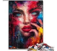 JigsawPuzzle 1000 Pieces for Adults African Woman, Games Toys Gift Unique Birthday And Gifts for And Age 14 Years Up (Size 26x38cm)