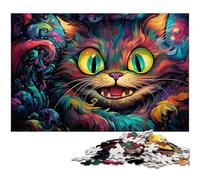 JigsawPuzzle 1000 Pieces for Adults Alice Cat Wooden Puzzles for Mother'S Day, Birthdays, Christmas 50x75CM/19.68x29.52inch