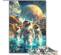 JigsawPuzzle 1000 Pieces for Adults Alien Astronaut Suitable for Ages 14 And Up Intellectual Toy Game Educational Game for Birthday And Christmas (size 50x75cm)