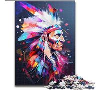 JigsawPuzzle 1000 Pieces for Adults Americas Indians Jigsaw Made of cardboard,Challenging Brain Teaser for Teenagers & Families 1000pcs(26x38cm)