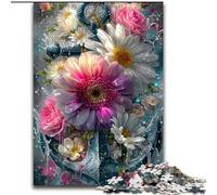 JigsawPuzzle 1000 Pieces for Adults Anchor And Flowers, Educational Toys for Is Ideal As A Gift for The Whole Family for And 14 Years Old (size 26x38cm)
