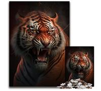 JigsawPuzzle 1000 Pieces for Adults Angry Tiger Difficult Puzzles for Adults Interactive Family Game, Brain Challenge, Educational Toy 50x75CM/19.68x29.52inch