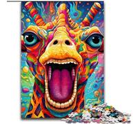 JigsawPuzzle 1000 Pieces for Adults Animal Giraffe Jigsaw Family Interactive Game, Ideal for Teenagers, Brain Teaser Gift (size : 26x38cm)