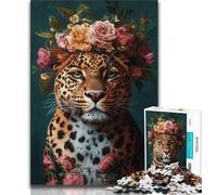 JigsawPuzzle 1000 Pieces for Adults Animal Leopard,Help The Brain Exercise Addictive Toys to Cultivate Patience Perfect Decoration 50x75cm