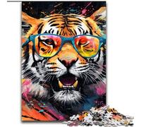 JigsawPuzzle 1000 Pieces for Adults Animal Tigers Jigsaw Puzzles Made of cardboard,Birthday Gift Idea, Challenging Brain Teaser Game 1000pcs(26x38cm)