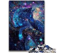 JigsawPuzzle 1000 Pieces for Adults Animal Wolf Art Toys Educational Games Stress Relieving Artists Collection, Fine Art 50x75cm