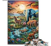 JigsawPuzzle 1000 Pieces for Adults Animal World Jigsaw Puzzles Made of cardboard,Suitable for Birthdays, Halloween, Thanksgiving, Easter 1000pcs(26x38cm)