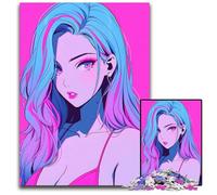 JigsawPuzzle 1000 Pieces for Adults Anime Cool Swimsuit Girl Impossible Jigsaw Puzzles for Adults Brain Challenge for Teenagers & Home Decor 1000 PCS(38x26cm)