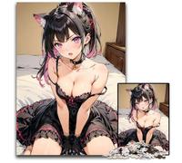 JigsawPuzzle 1000 Pieces for Adults Anime Cute Girl Paper Jigsaw Puzzles for Adults DIY Home Decor Gift Brain Teaser Game 1000 PCS(38x26cm)