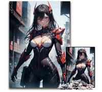 JigsawPuzzle 1000 Pieces for Adults Anime Cyberpunk Girl Impossible Jigsaw Puzzles for Adults Brain Challenge for Teenagers & Home Decor 1000 PCS(75x50cm)
