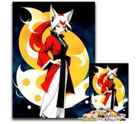 JigsawPuzzle 1000 Pieces for Adults Anime Fox Girl Impossible Jigsaw Puzzles for Adults Brain Challenge for Teenagers & Home Decor 1000 PCS(75x50cm)