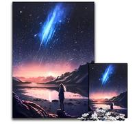 JigsawPuzzle 1000 Pieces for Adults Anime Galactic Twilight Difficult Puzzles for Adults for Home Decor Brain Training 1000 PCS(38x26cm)