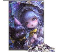 JigsawPuzzle 1000 Pieces for Adults Anime Girl Wizard 1000 Pieces Puzzles for Adults Interactive Family Game, Suitable for Ages 14+ (Size 50x75cm)