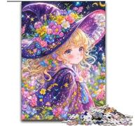 JigsawPuzzle 1000 Pieces for Adults Anime Girl Wizard cardboard Jigsaw 26X38CM Home Decor Brain Teaser Game for Teenagers & Family Interaction