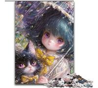 JigsawPuzzle 1000 Pieces for Adults Anime Girl Wizard Puzzle Brain Teaser Game for Teenagers, for Family Game Night 50X75CM